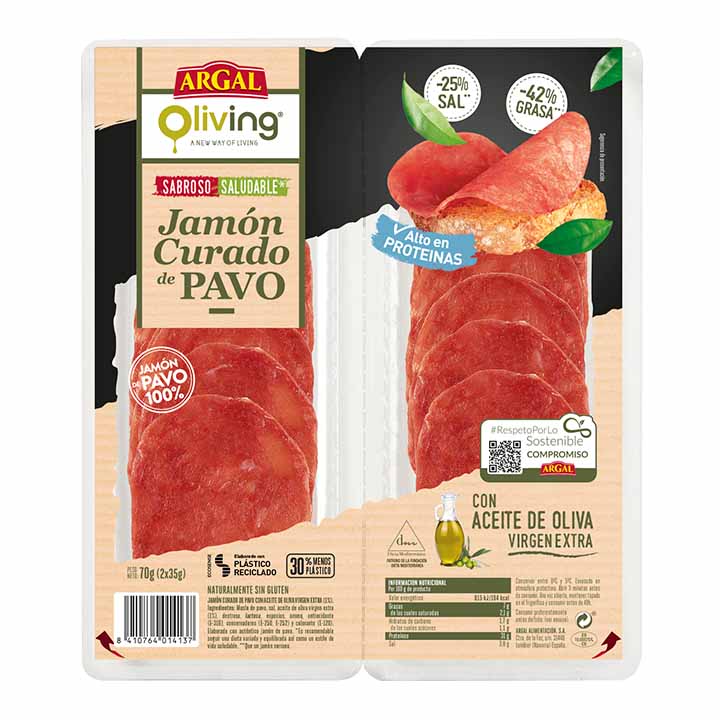 [JAMONPAVO0001] ARGAL JAMON CURADO DE PAVO 40 GR