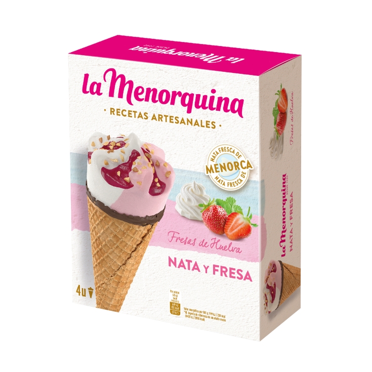 [HELADO0007] LA MENORQUINA CONO NATA PACK 4