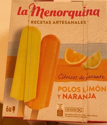 [HELADO0017] LA MENORQUINA POLO NARANJA/LIMON PACK 3+3