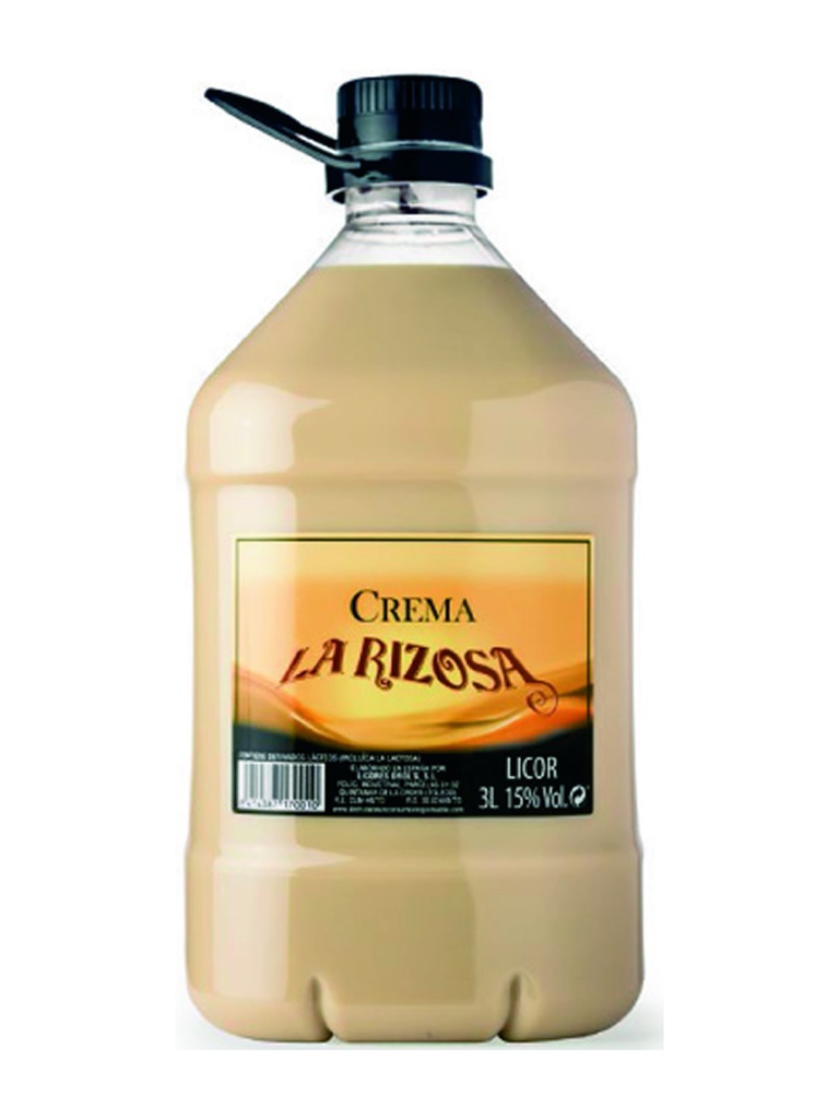 [CREMALICOR0036] LA RIZOSA CREMA LICOR 3 L