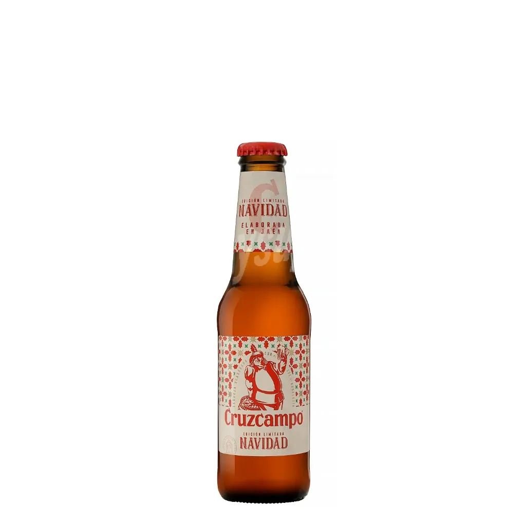 [CERVEZA0040] CRUZCAMPO  NAVIDAD 1/3 PACK 12 UND