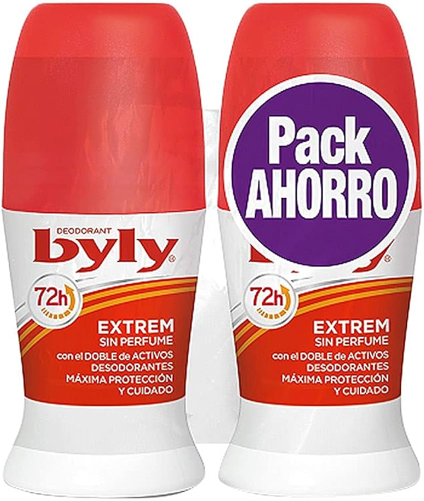 [DESODORANTE0055] BYLY DESODORANTE EXTREM SIN PERFUME ROLL ON PACK 2