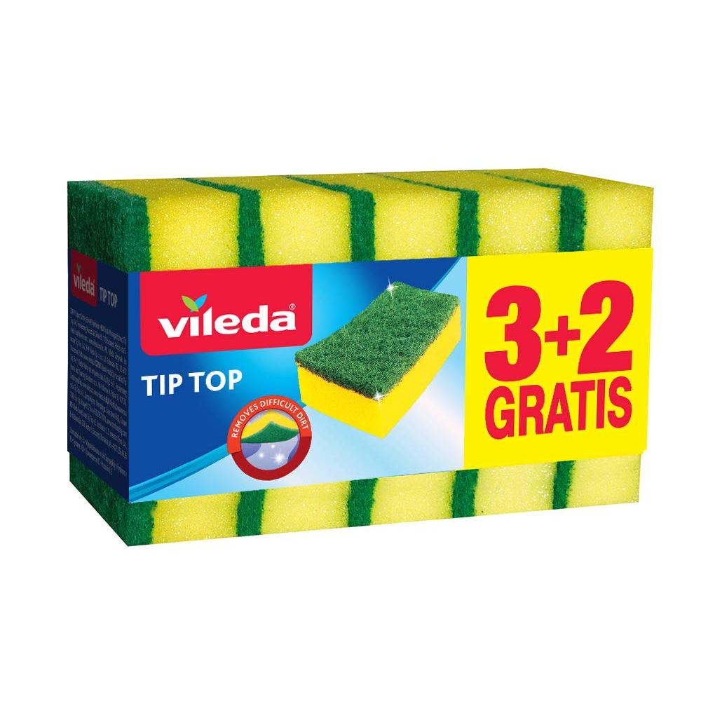 [ESTROPAJO0018] VILEDA ESTROPAJO TIP TOP PACK 3+2 UND