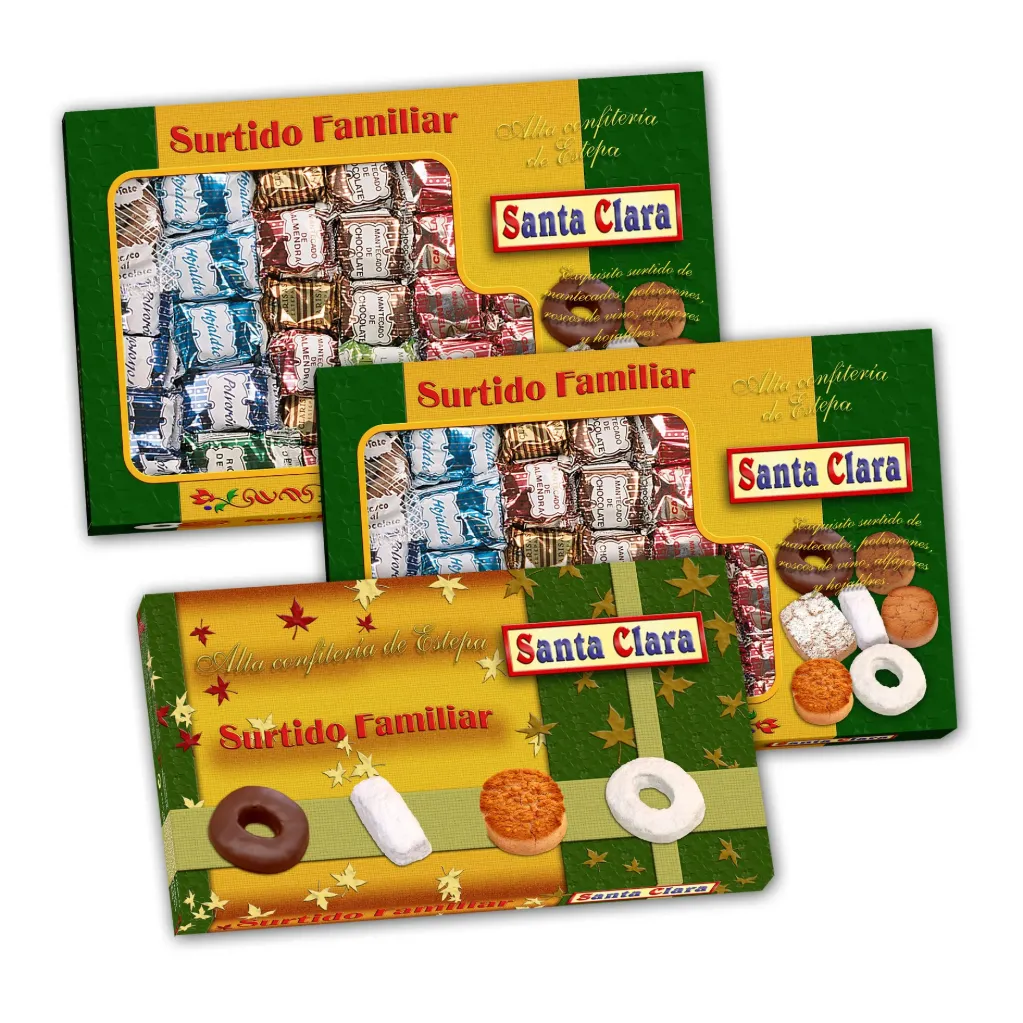 [MANTECADOS0018] SANTA CLARA SURTIDO NAVIDEÑO 2 KG