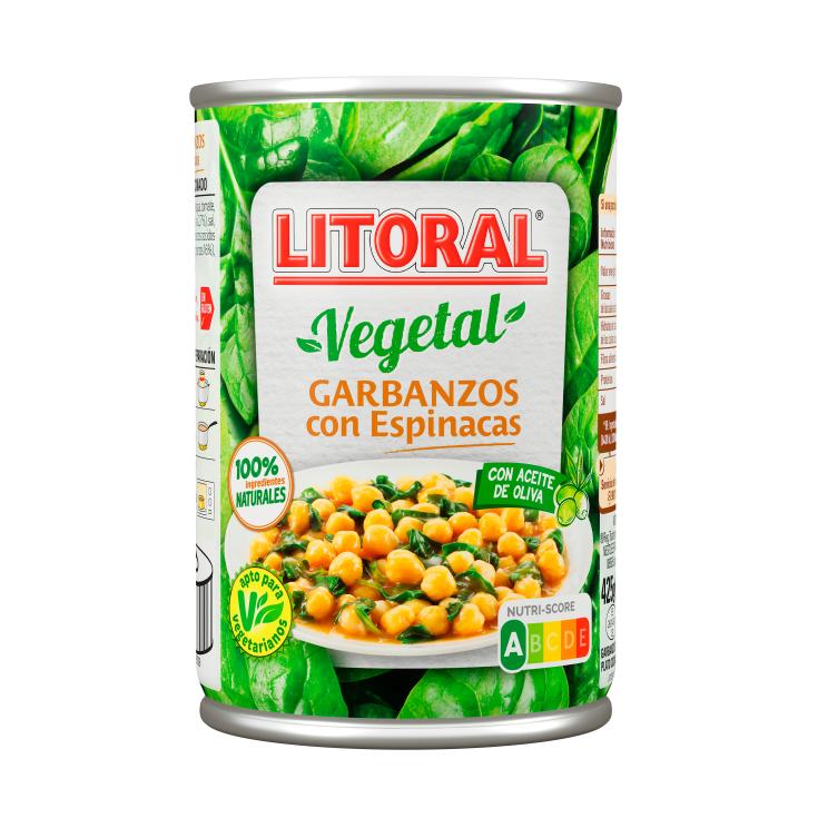 HUERTAS GARBANZOS CON ESPINACAS 415 GR