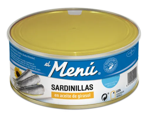 MENU SARDINILLAS EN ACEITE VEGETAL 1 KG