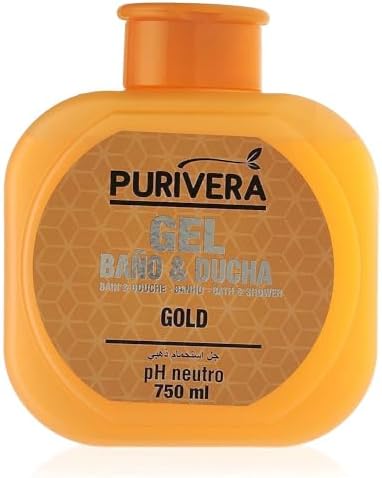 PURIVERA GEL BAÑO  GOLD 750 ML