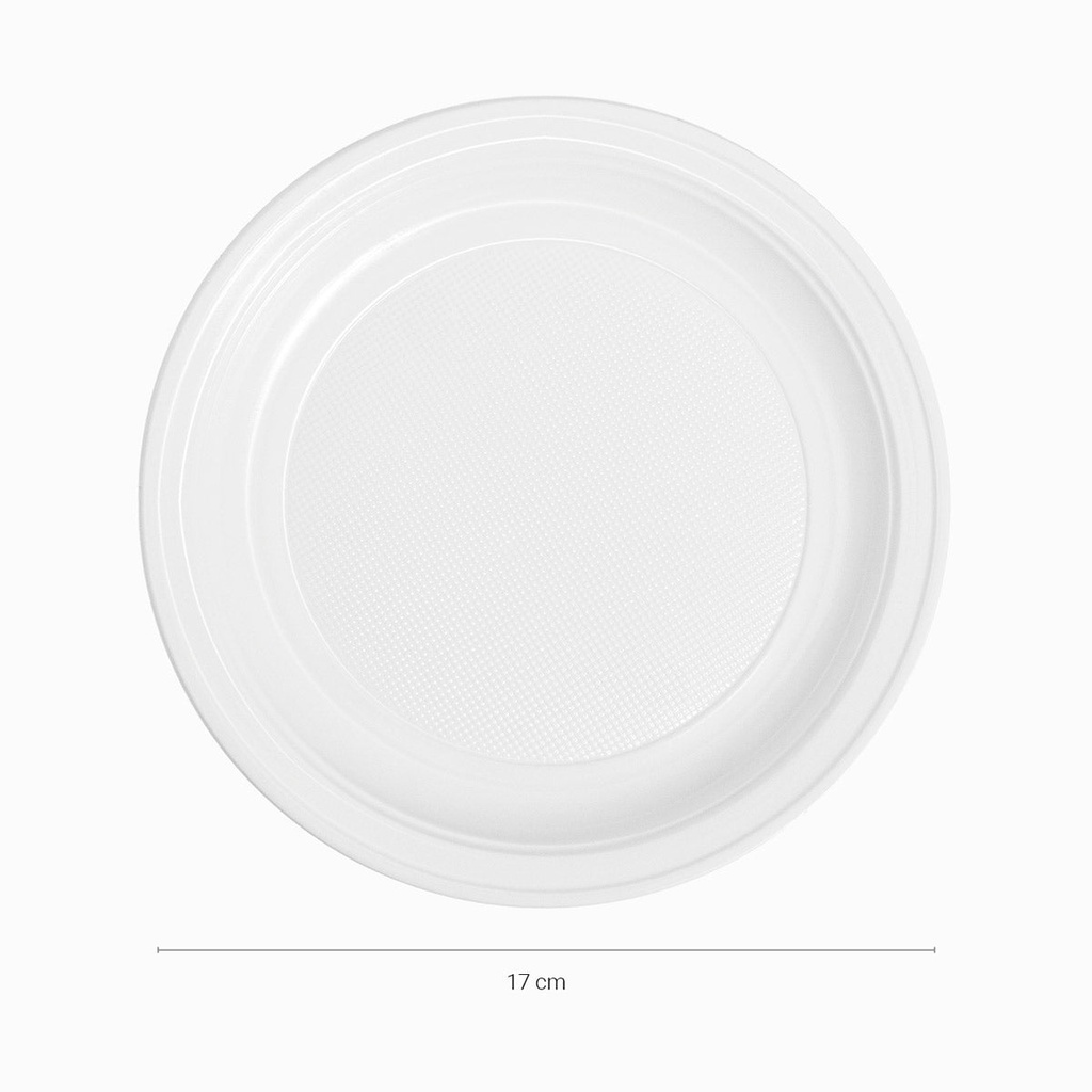 MAXI PLATOS POSTRE  15 U 17 CM