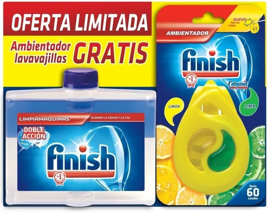 CALGONIT LIMPIAMAQUINAS PACK 250 ML + AMBIENTADOR