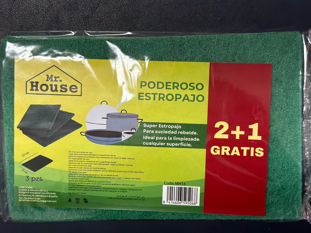 MR HOUSE PODEROSO ESTROPAJO 2+1