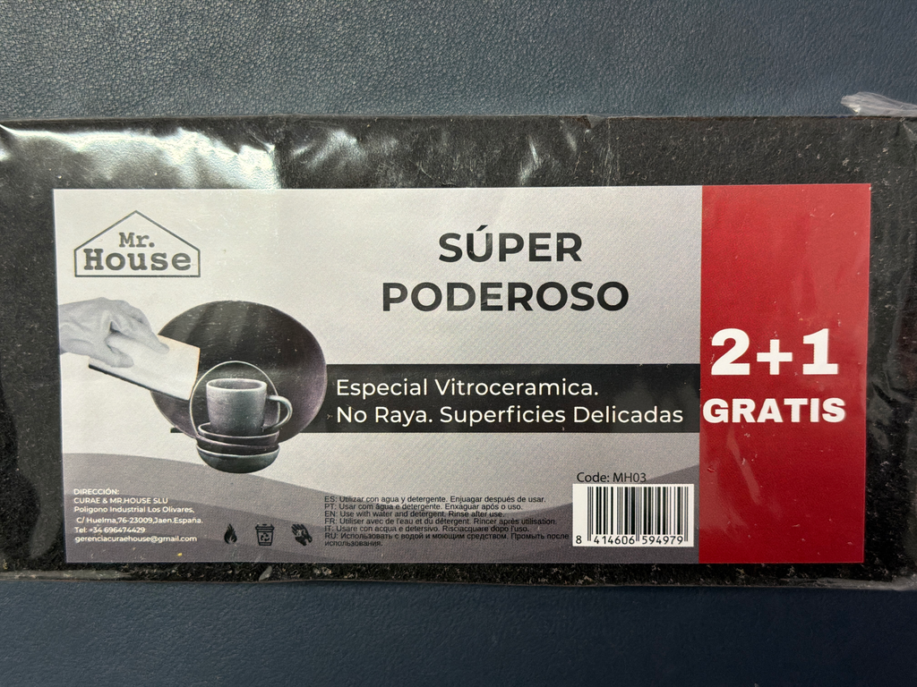 MR HOUSE SUPER PODEROSO SALVAUÑAS VITRO 2+1