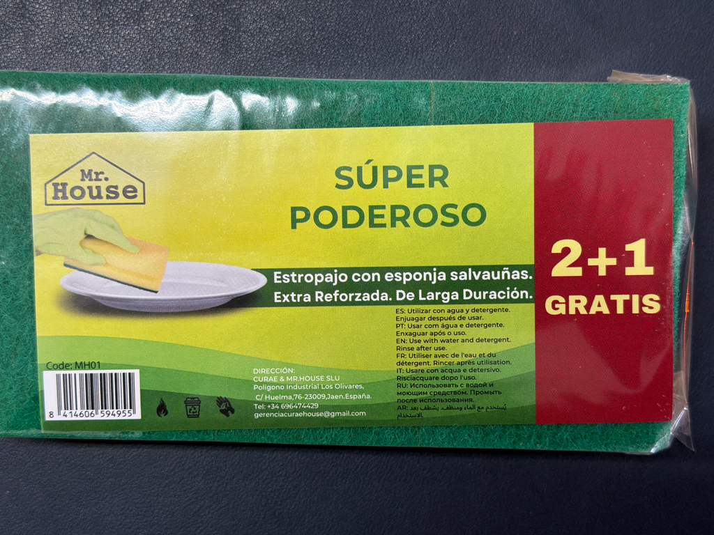 MR HOUSE SUPER PODEROSO SALVAUÑAS VERDE 2+1