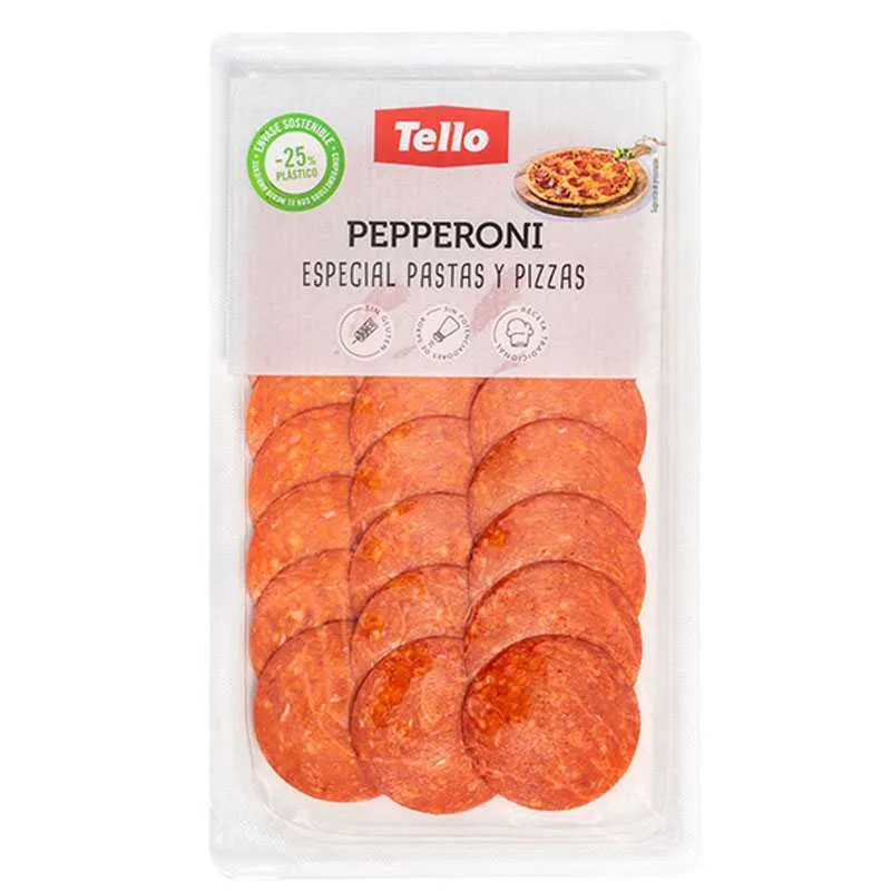 TELLO PEPPERONI LONCHAS 75 GR