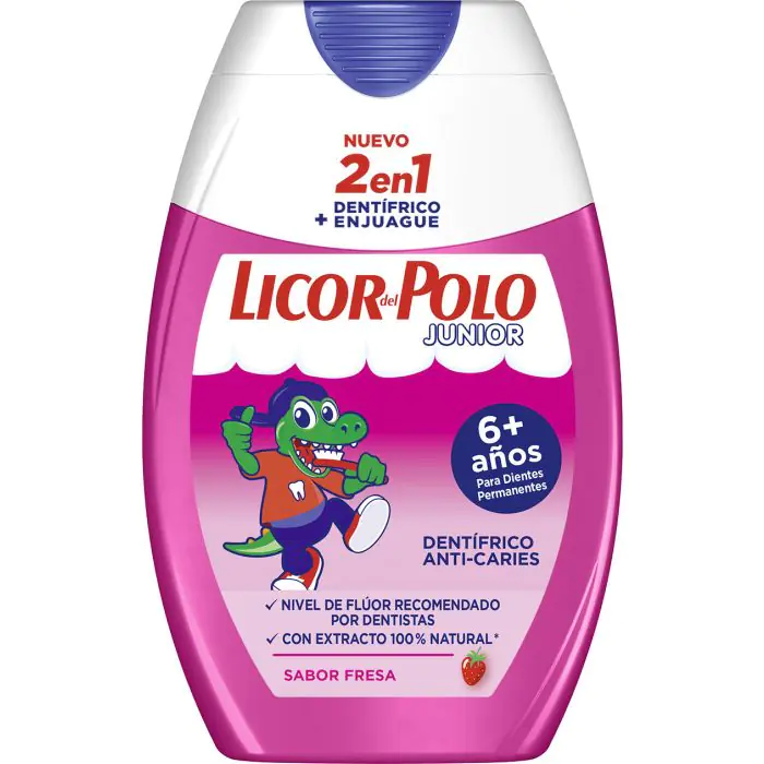 LICOR DEL POLO 2 EN 1 JUNIOR FRESA 75 ML